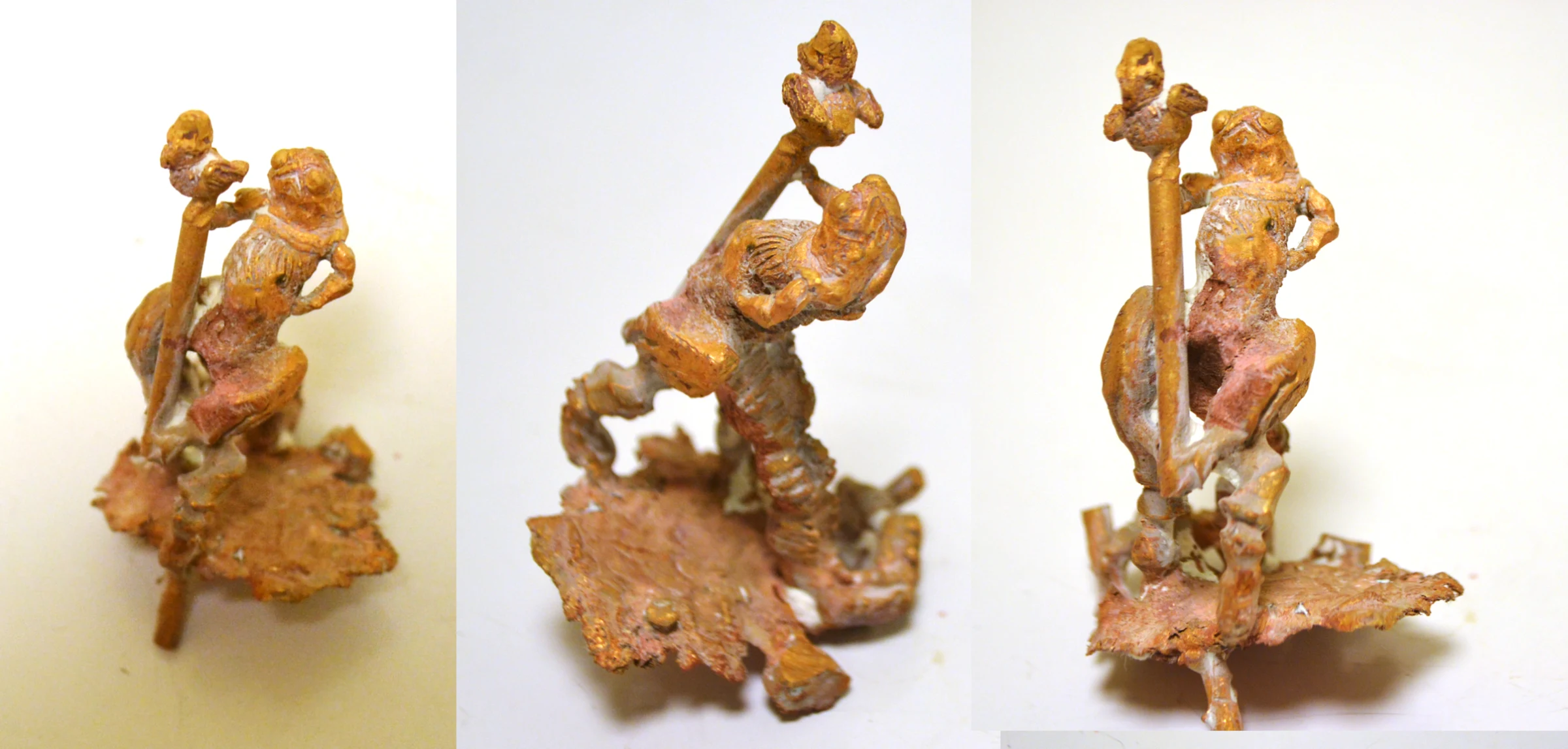 Interstellar Swashbuckler - rough bronze casting
