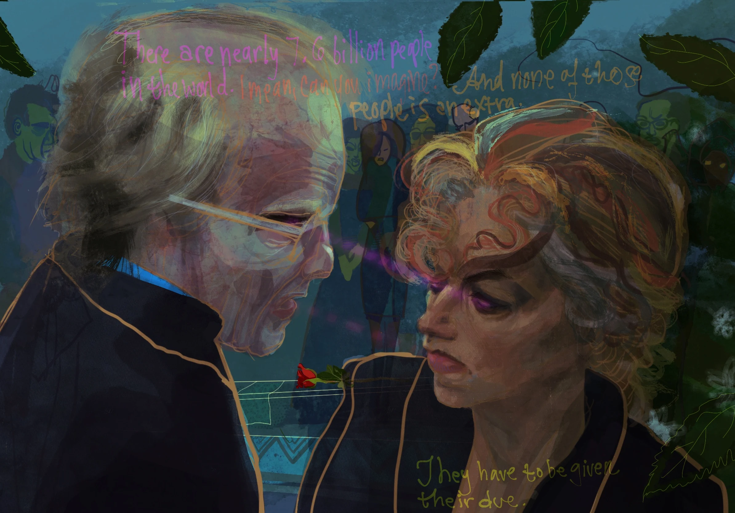 She was like a building burning (Synecdoche NY)