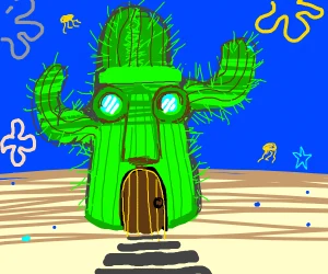 spongebob underwater cactus house.png