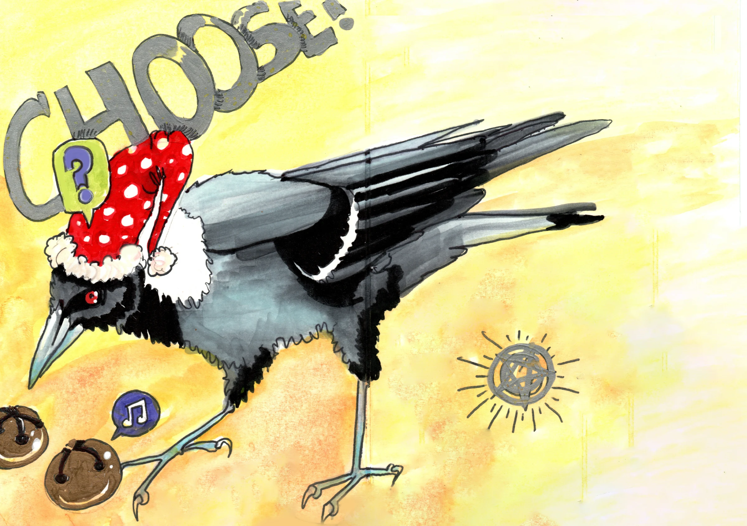 Holiday Card - Corvid