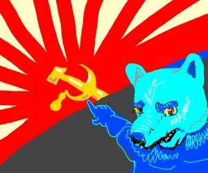 "Bear Rebukes Communism"