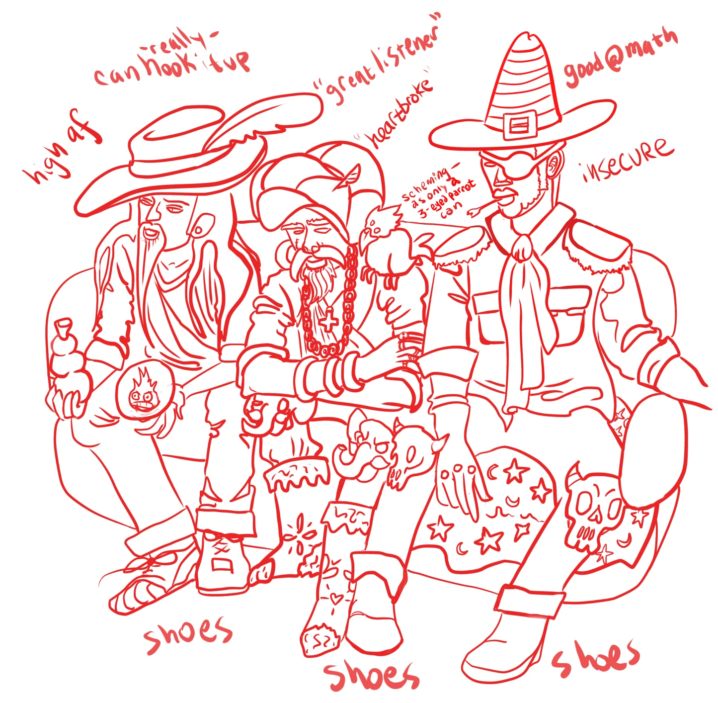 Preston & the Gang - line art.png