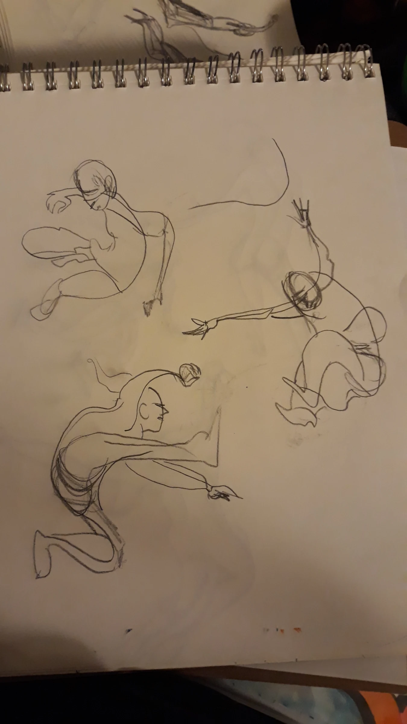 Drawing some line of motion action shots.