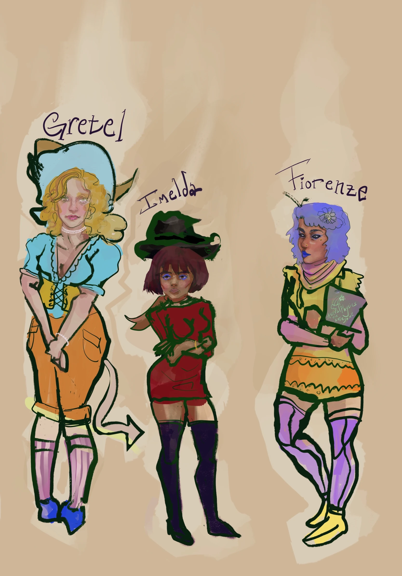 Gretel, Imelda, Fiorenza