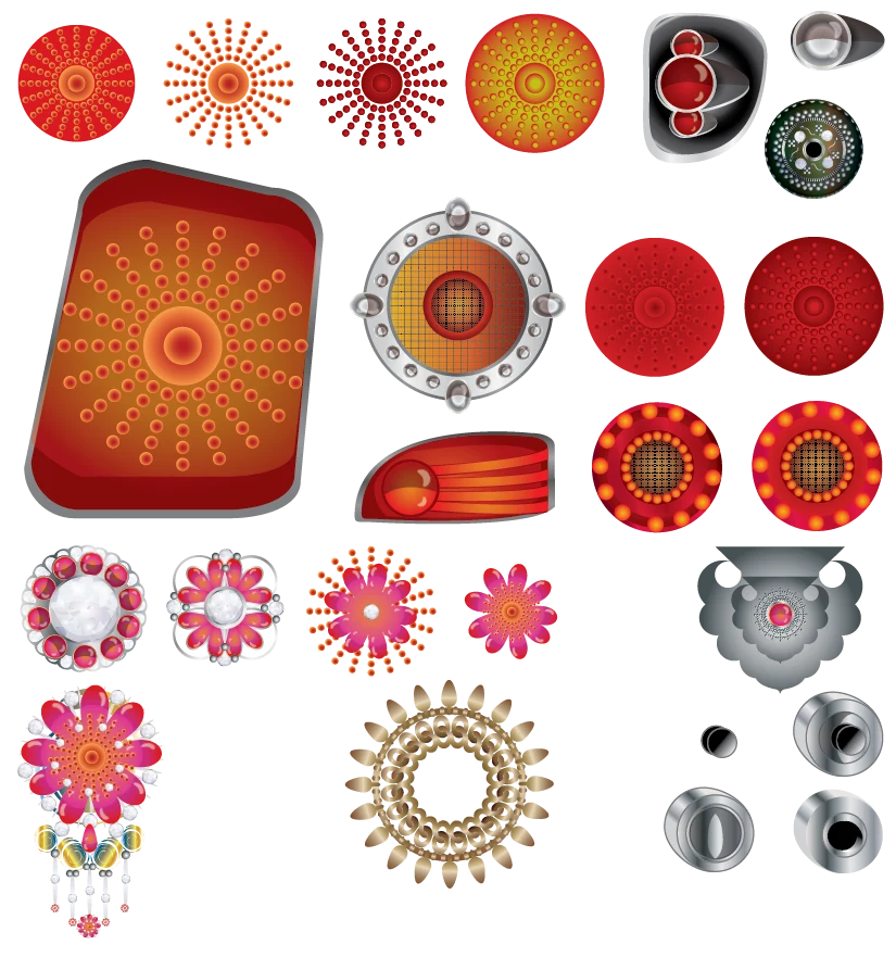 Headlight & tail light design is pretty badass so I spent a rainy day going really hard on creating vector concepts.