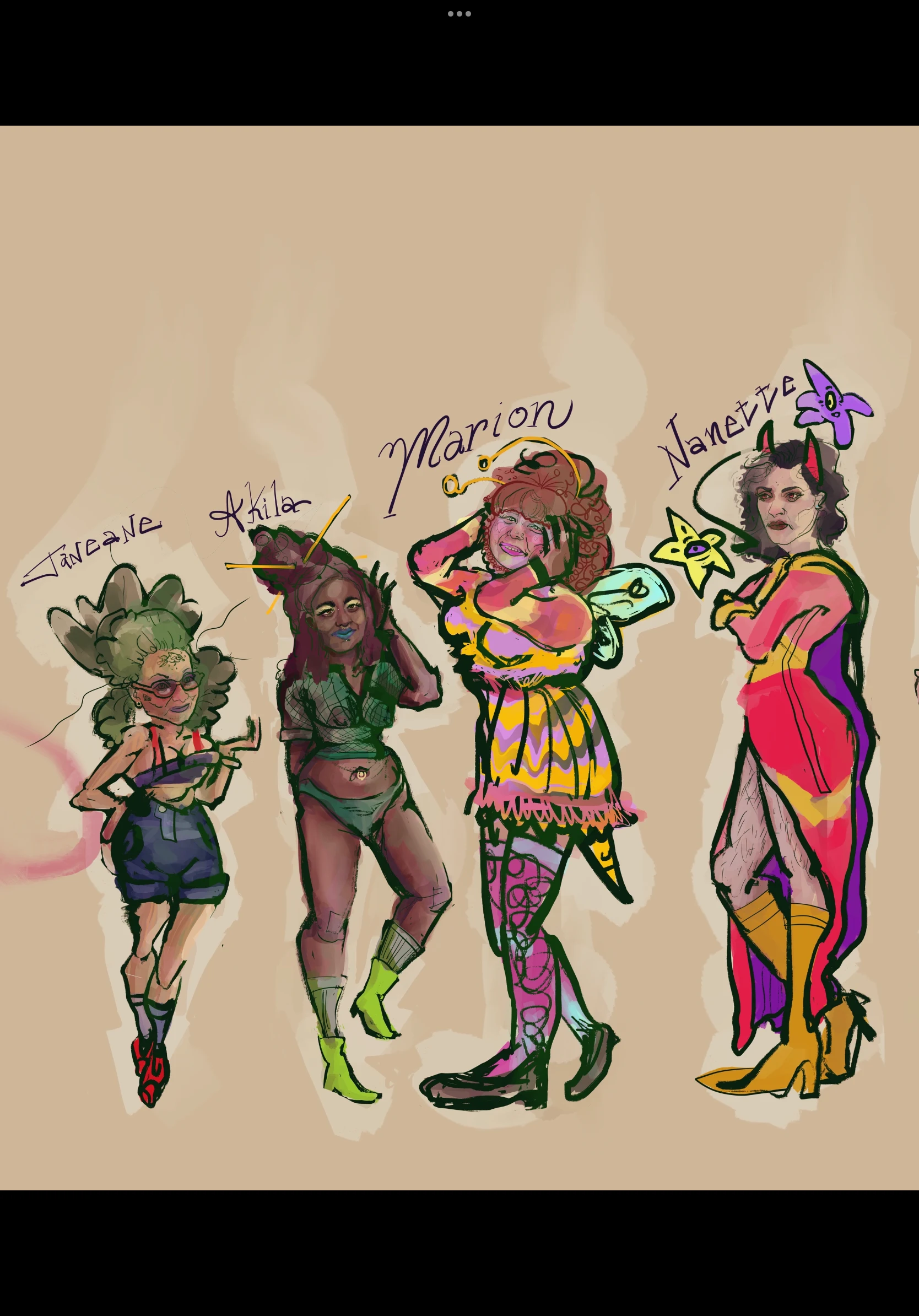 Doreane, Akila, Marion, Nanette