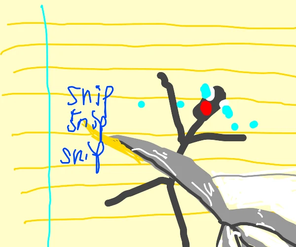 "Stick Figure Gets Cut"