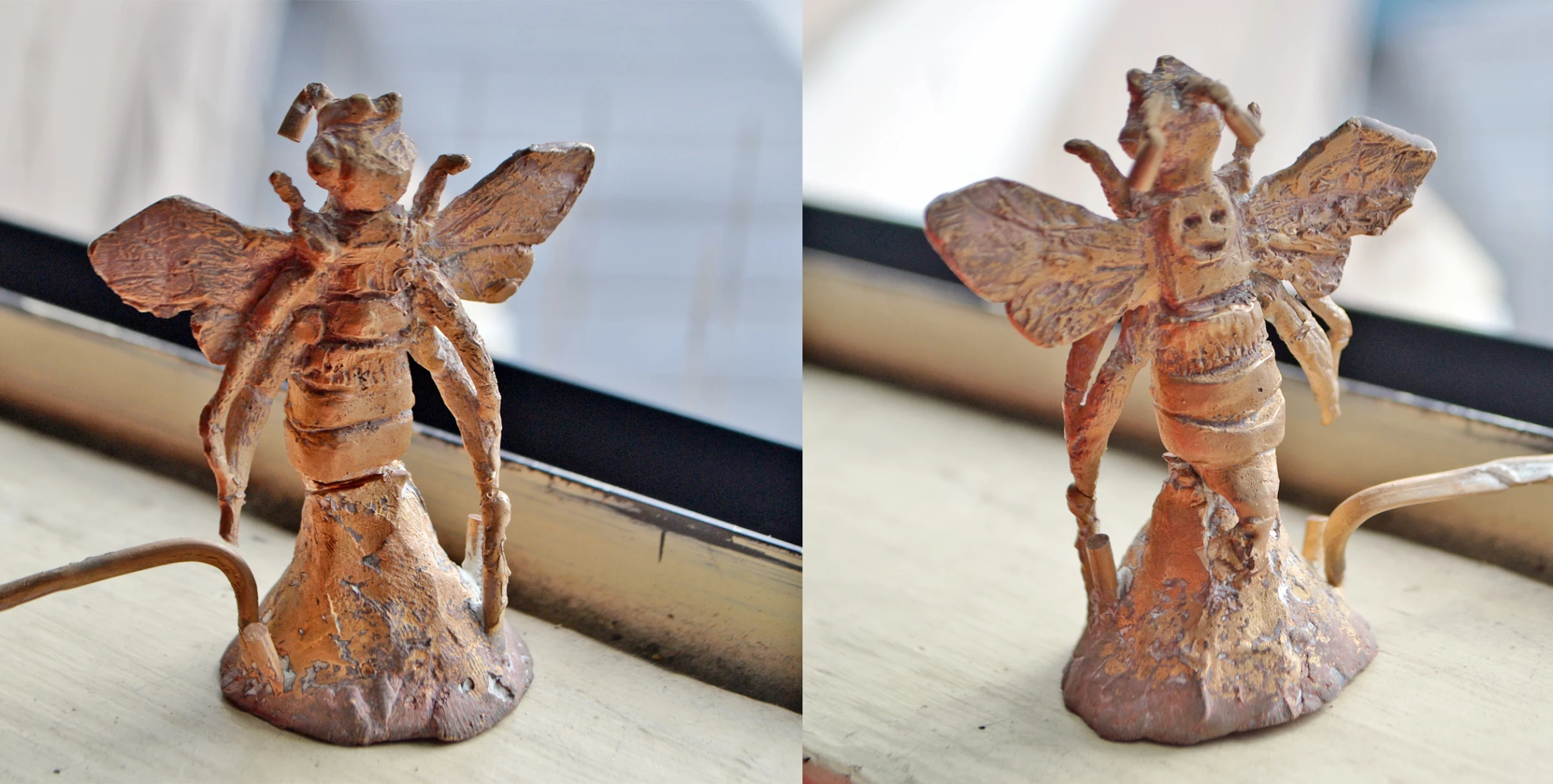 Bee - rough bronze casting