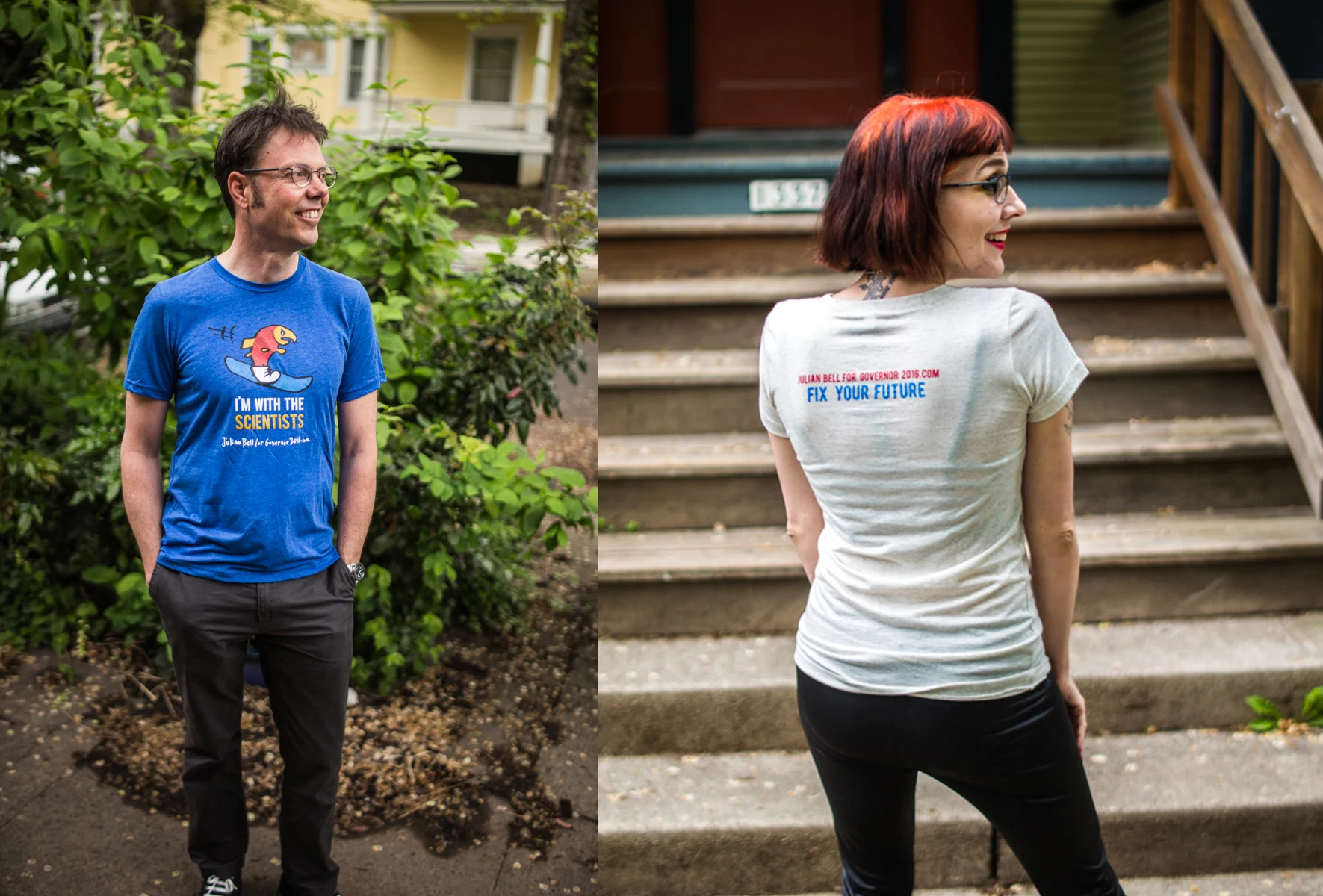 JB4G T-Shirts (modeling M & F)