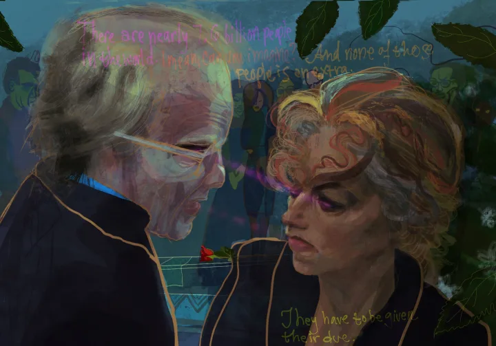 She was like a building burning (Synecdoche NY)