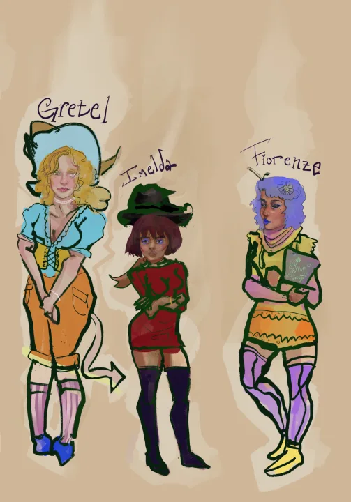 Gretel, Imelda, Fiorenza