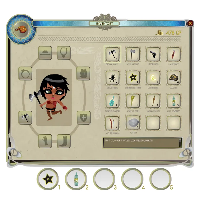 RPG Inventory Interface